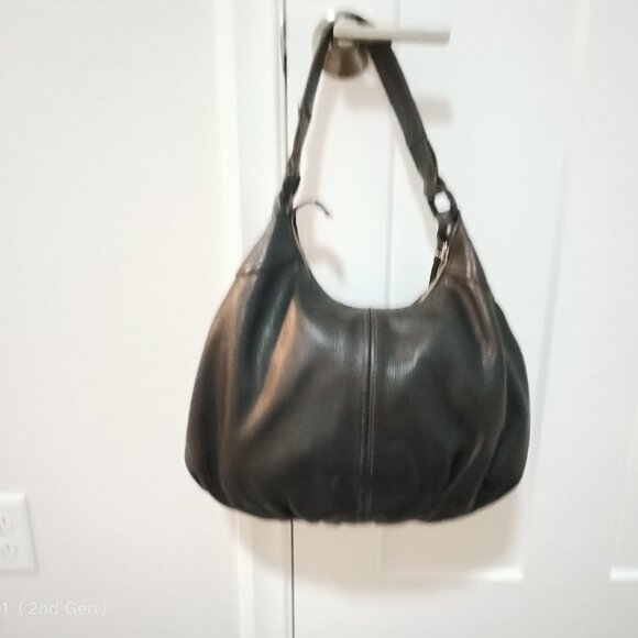 Cole Haan Black Leather Shoulder Bag - Picture 2 of 7